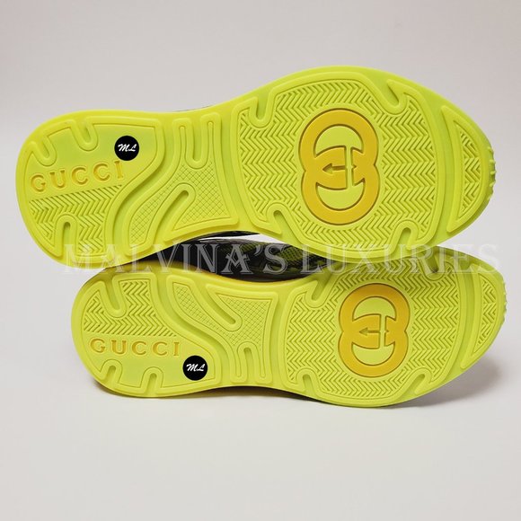 GUCCI SNEAKERS MENS ULTRAPACE R LEATHER SHOES w DOUBLE G LOGO sz 7G 7.5 US - Picture 15 of 16